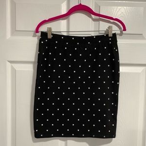 Old Navy Black with Polka White Dots mini Skirts• Size S